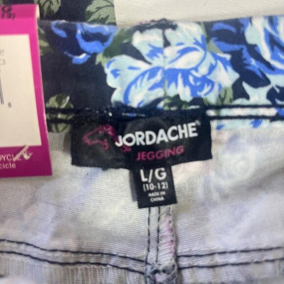 Jordache Girls Floral Print Jegging Pull On Pants Size Large New - Picture 5 of 9